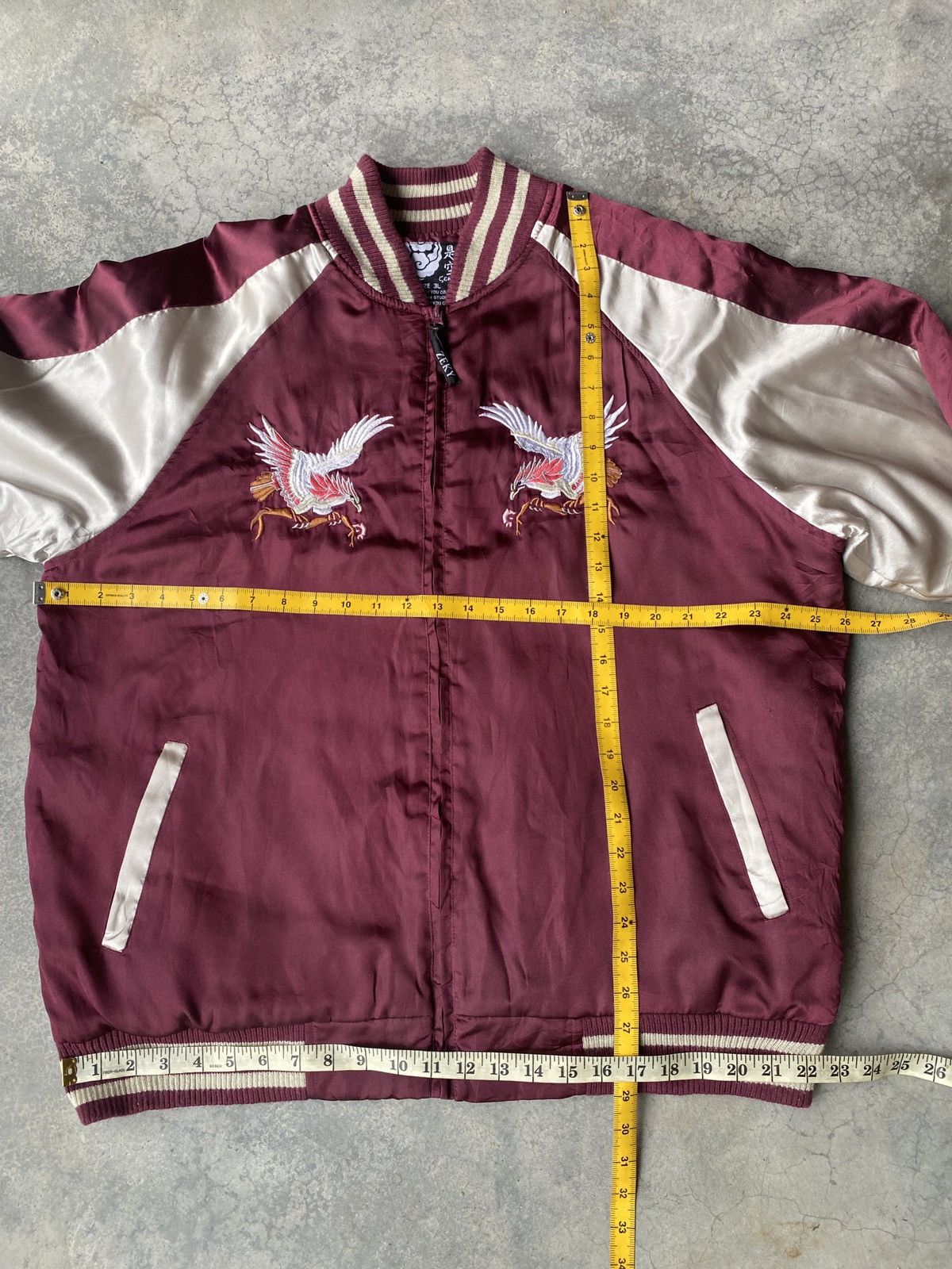 Japanese Brand Sukajan japan phoenix bird back hit Size US L / EU 52-54 / 3 - 5 Thumbnail