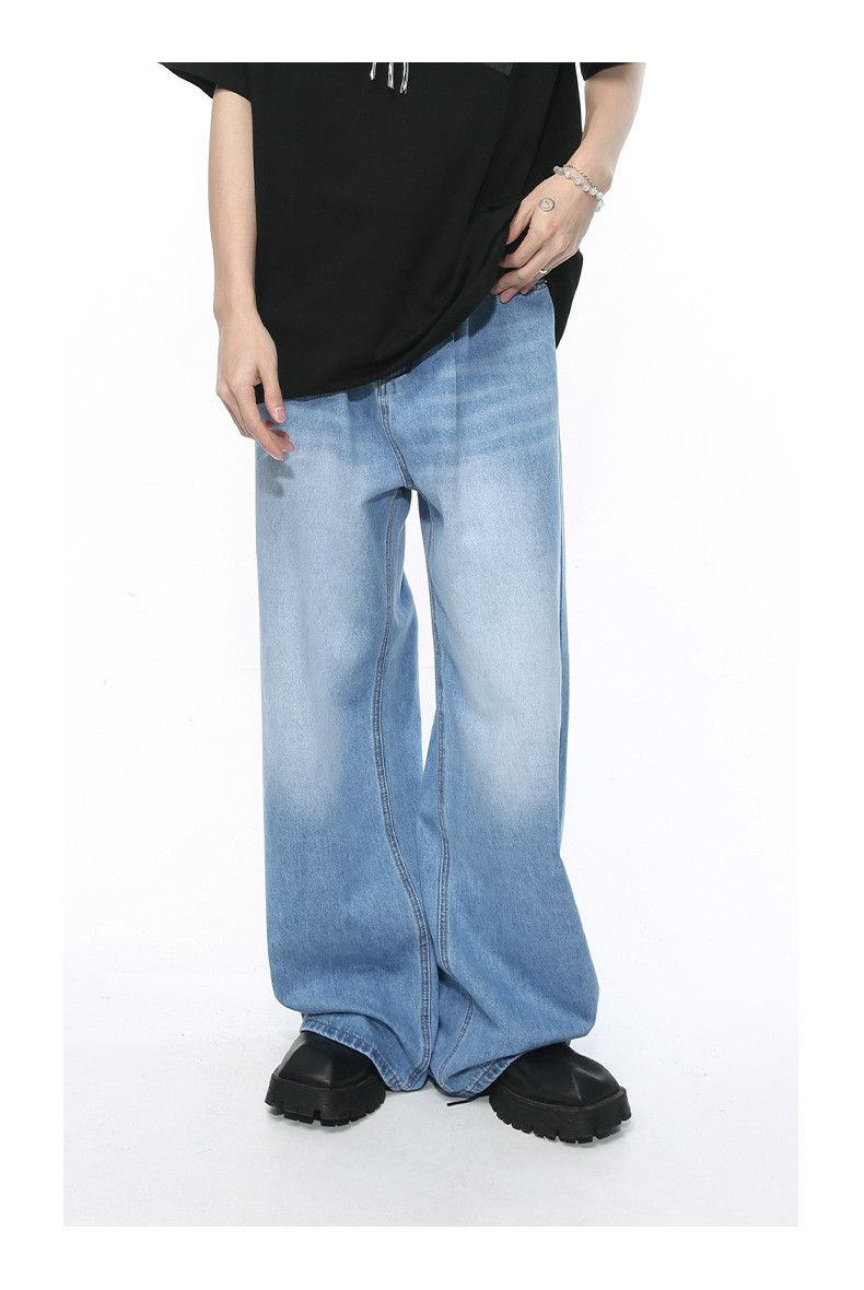 Japanese Brand × Jean Retro casual washed straight-leg jeans Size US 32 / EU 48 - 2 Thumbnail