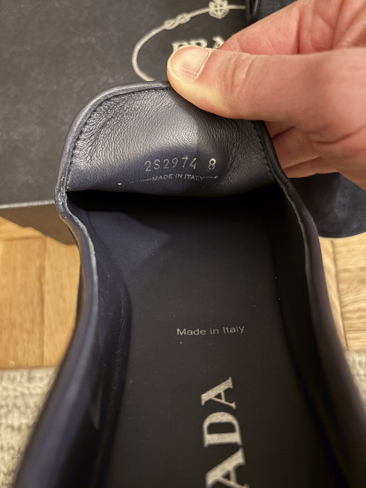 Prada Prada Navy Suede Loafers Size US 9 / EU 42 - 6 Thumbnail