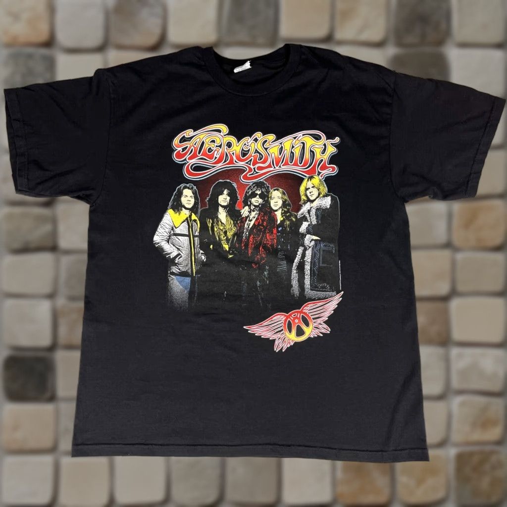 Aerosmith Aerosmith Interconnect Rocks 2015 T-Shirt Double-Sided XL Black Mens T-Shirt Rock Music Vintage Alstyle Apparel & Activewear size XL Size US XL / EU 56 / 4 - 1 Thumbnail