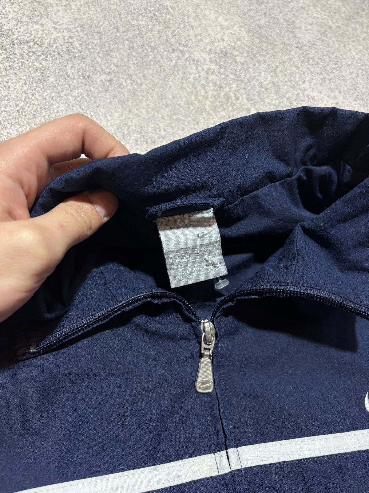 Nike × Vintage Vintage Nike Jacket Zip Up Navy Blue Mens XL Size US XL / EU 56 / 4 - 5 Thumbnail
