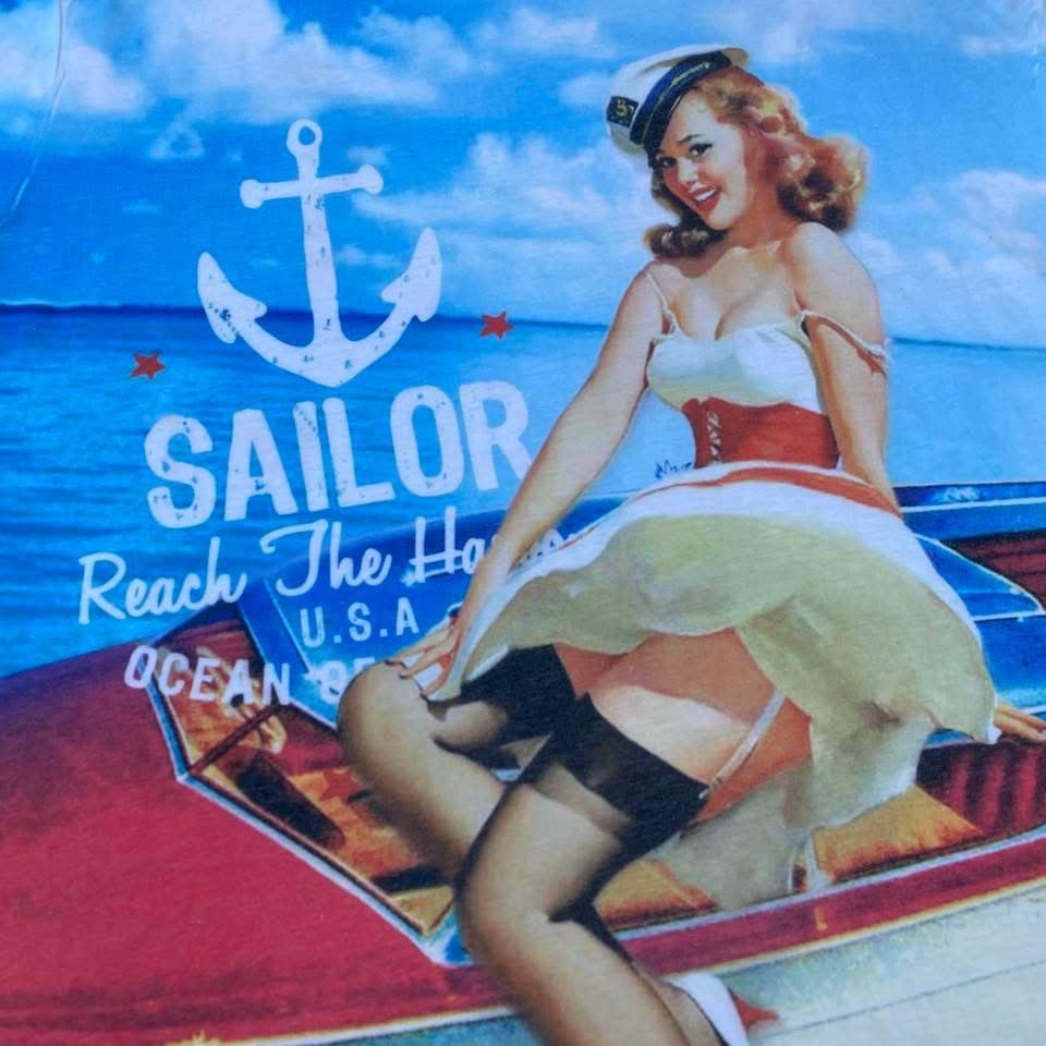 Vintage RARE ‼️ Sailor Size US XXL / EU 58 / 5 - 2 Thumbnail