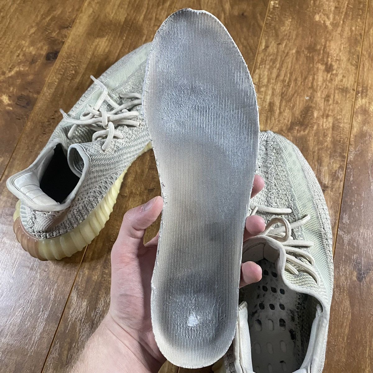 Yeezy Used Sesame Adidas Yeezy Boost 350 Size US 9.5 / EU 42-43 - 7 Thumbnail