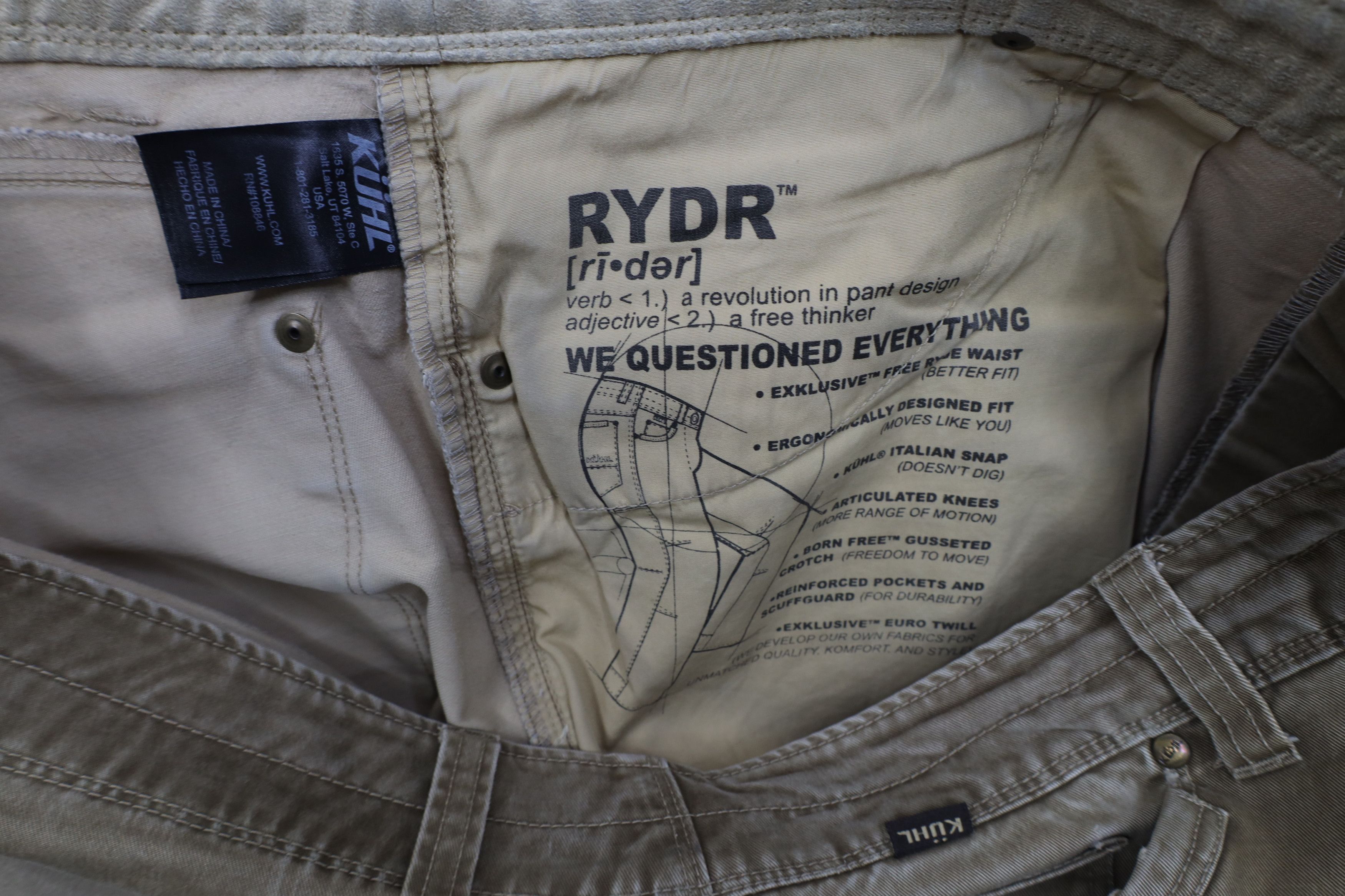 Kuhl × Vintage Kuhl Mountain Vintage Patina Dye Rydr Hiking Trail Pants Size US 38 / EU 54 - 11 Thumbnail