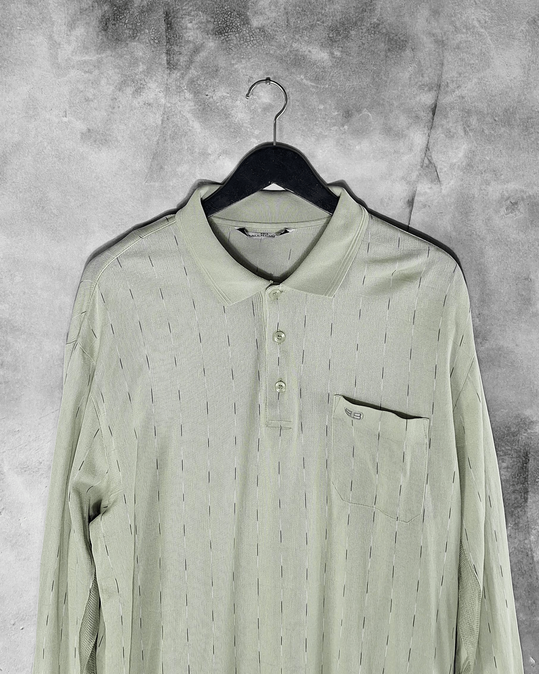 Balenciaga Vintage Balenciaga Longsleeve Polo Shirt Size US L / EU 52-54 / 3 - 4 Thumbnail