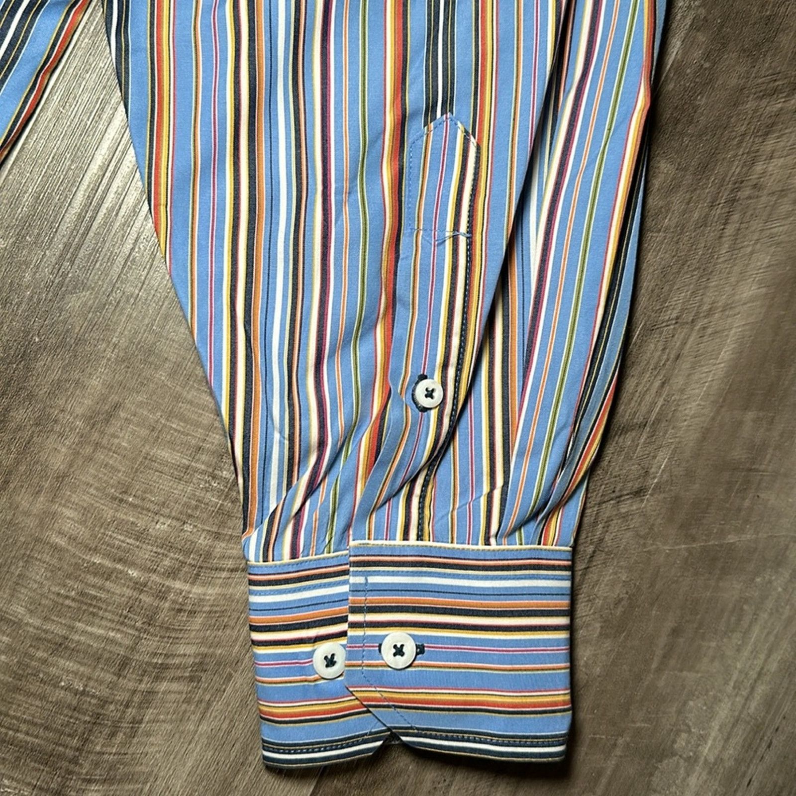 BUGATCHI Bugatchi Uomo Striped Long Sleeve Button Down - 2XL Size US XXL / EU 58 / 5 - 4 Thumbnail
