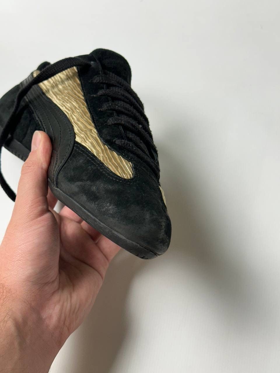 Puma Vintage Rare Puma Speed Cat 00s Shoes Gold/Black Size US 8.5 / IT 38.5 - 10 Thumbnail