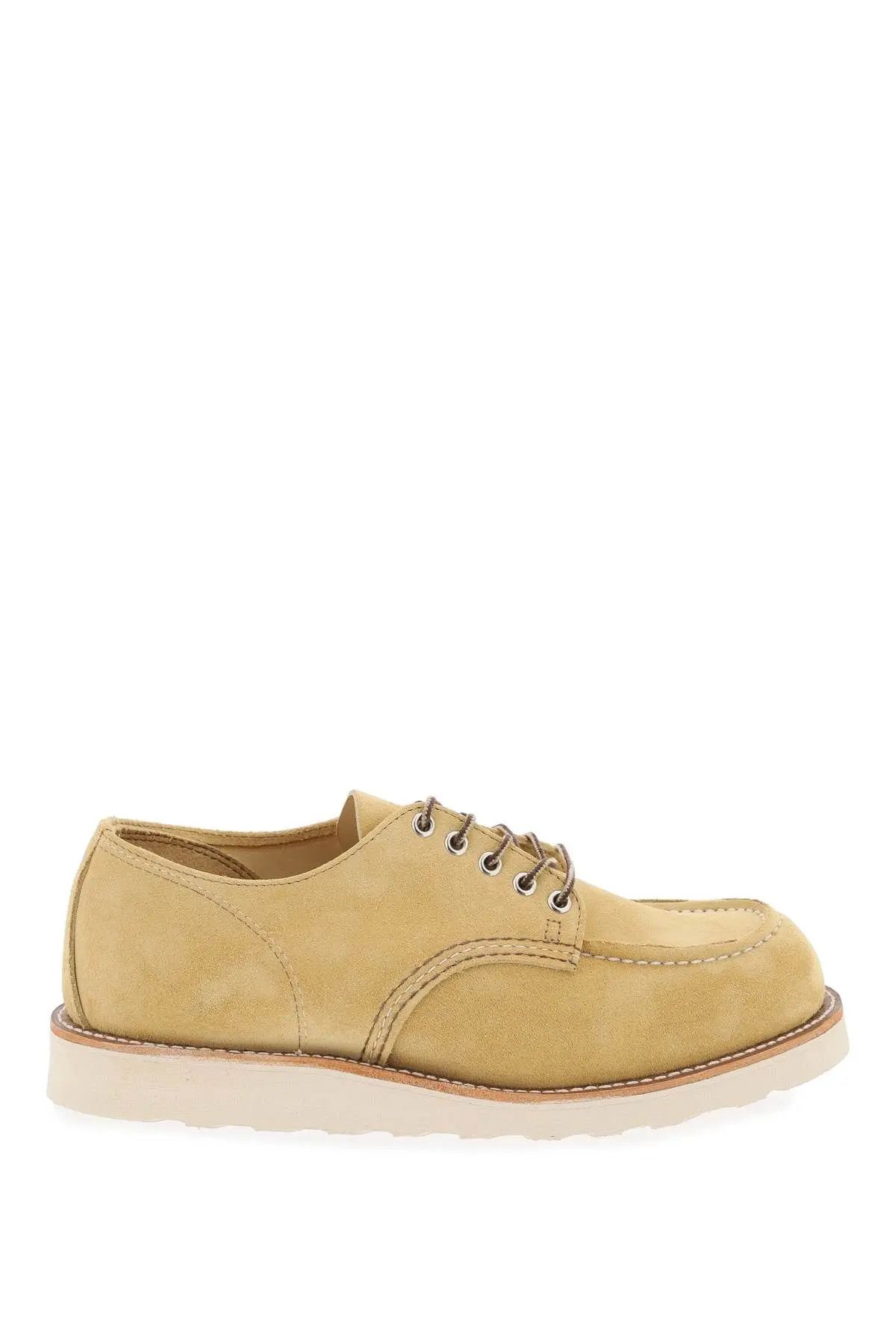 o1s22i1n0324 Laced Moc Toe Oxford Shoes in Beige
