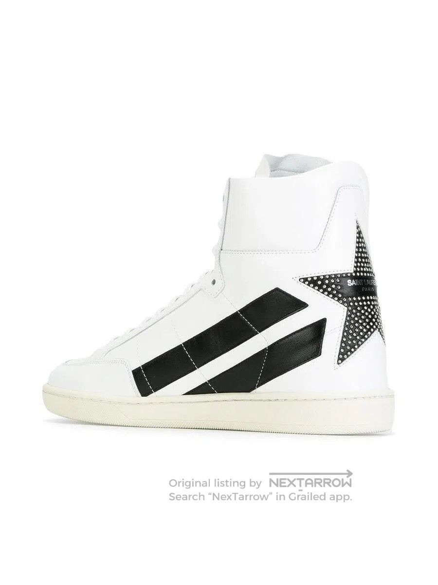 Saint Laurent Paris Saint Laurent Studded Court Classic Sneakers. Size US 8 / EU 41 - 1 Thumbnail