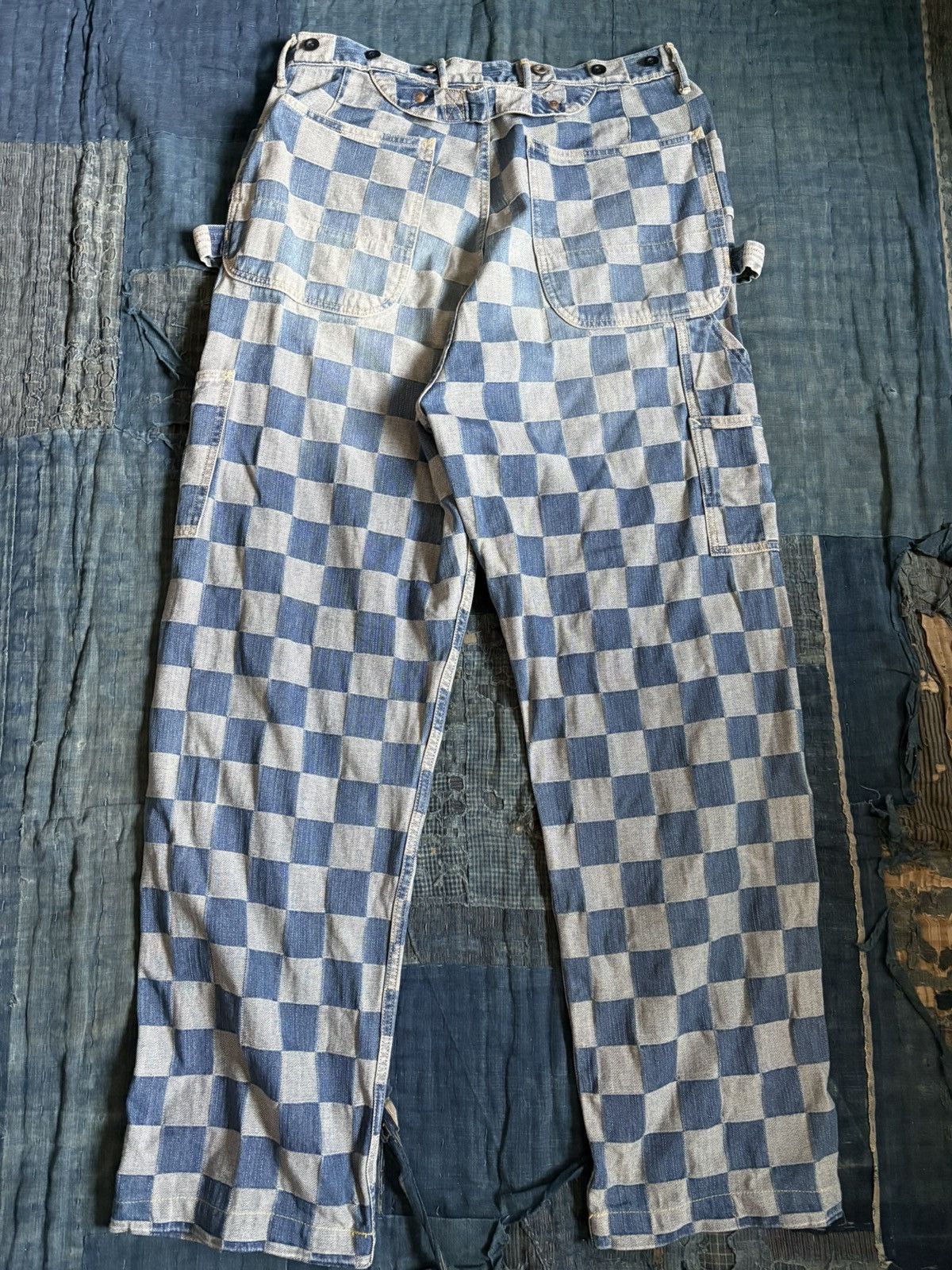 Kapital kapital denim ichimatsu lumber pants Size US 33 - 2 Thumbnail