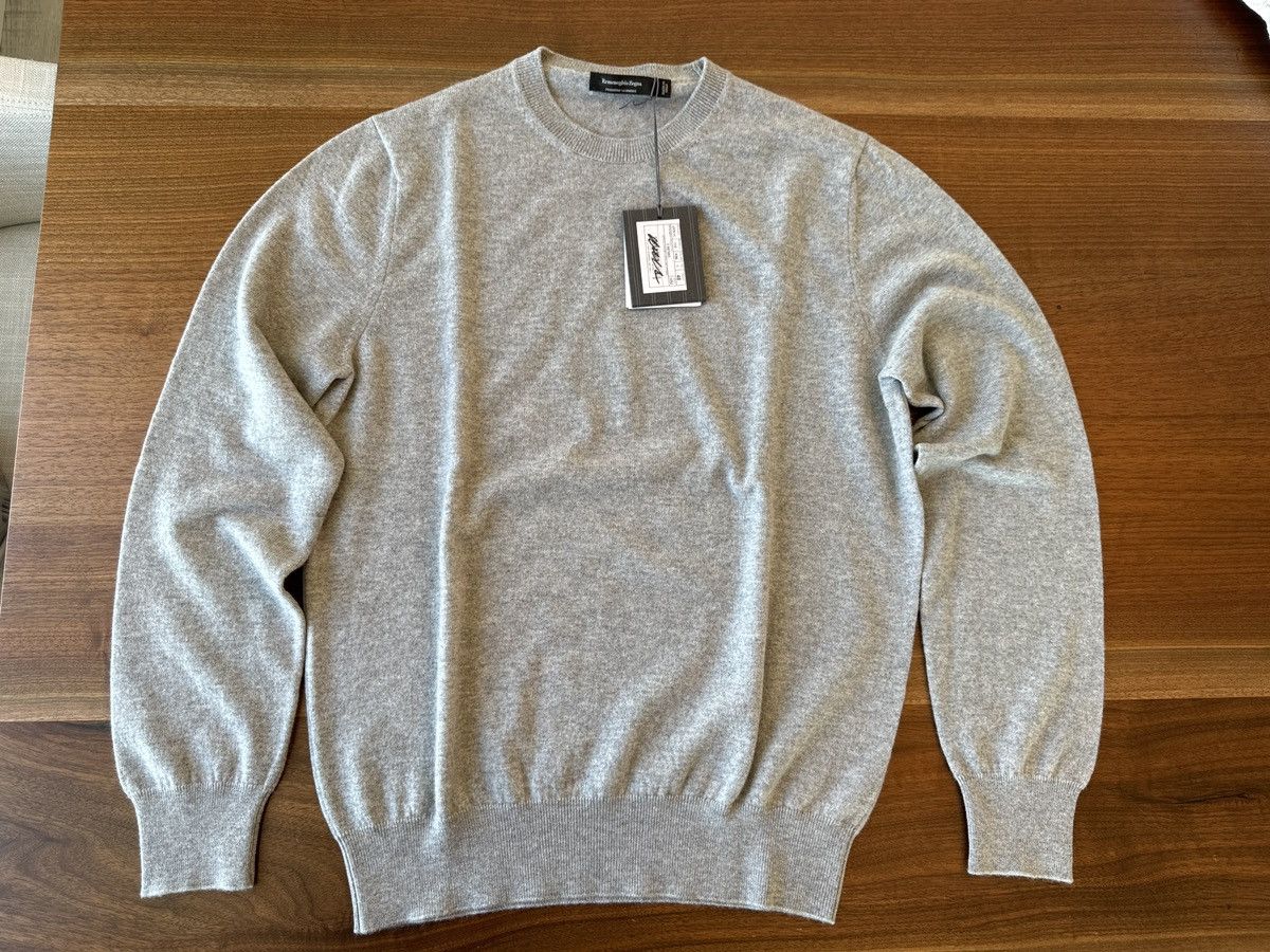 image of Ermenegildo Zegna Cashmere Sweater - Size 48 Small in Grey, Men's