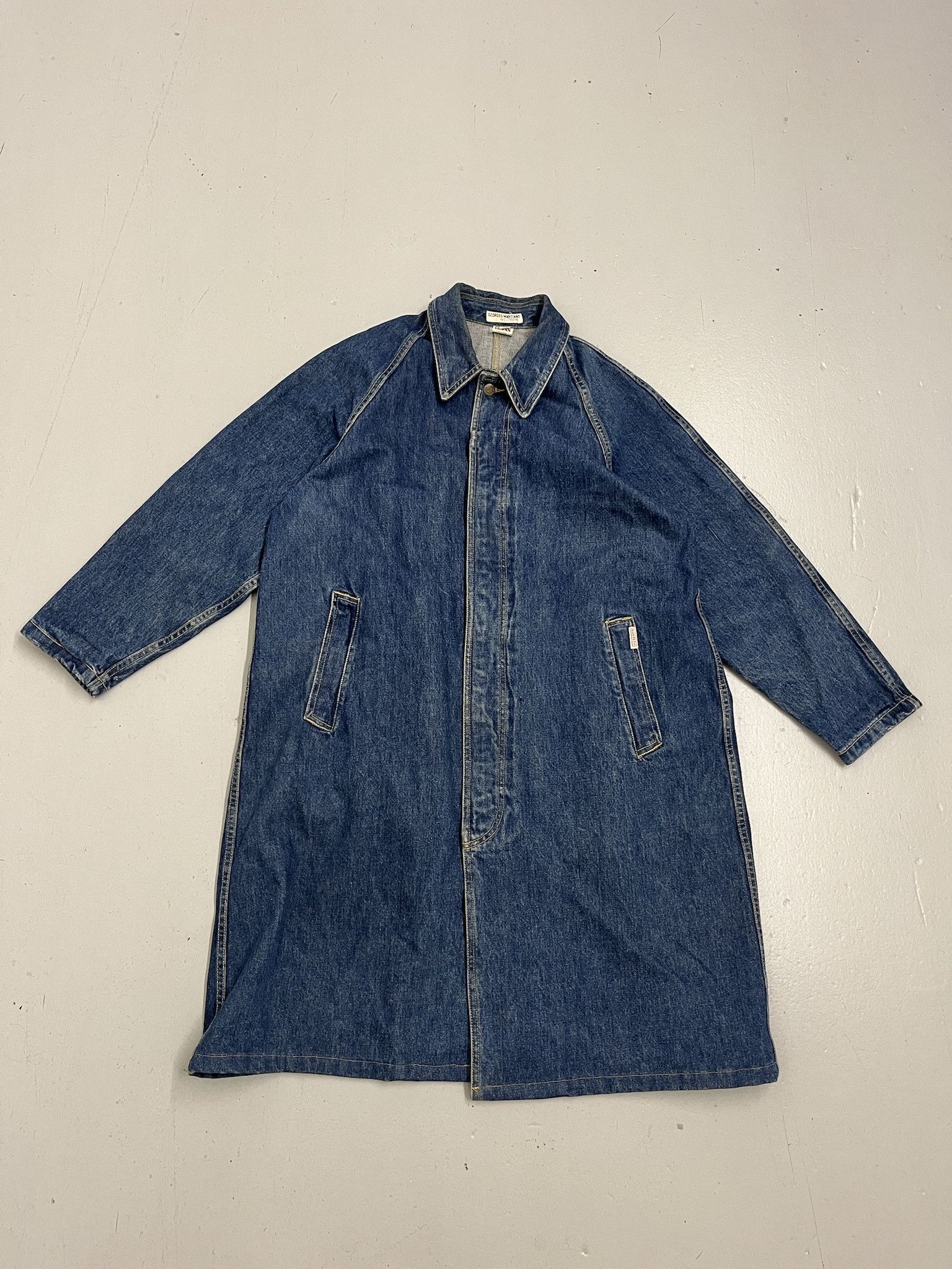 Georges Marciano × Guess Vintage Guess Georges Marciano Denim Long Jacket Size L Size US L / EU 52-54 / 3 - 1 Thumbnail
