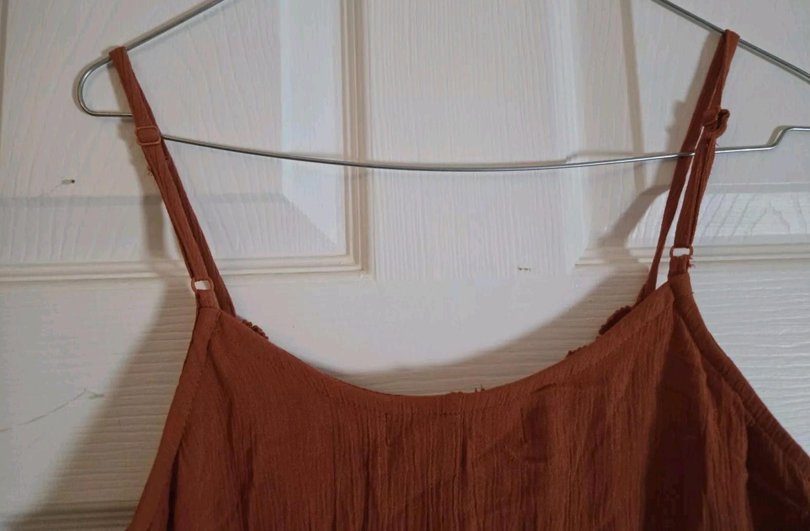 Other Blue Rain Tank Top Blouse Womens Size XS Burnt Orange Knit L Size XS / US 0-2 / IT 36-38 - 8 Thumbnail