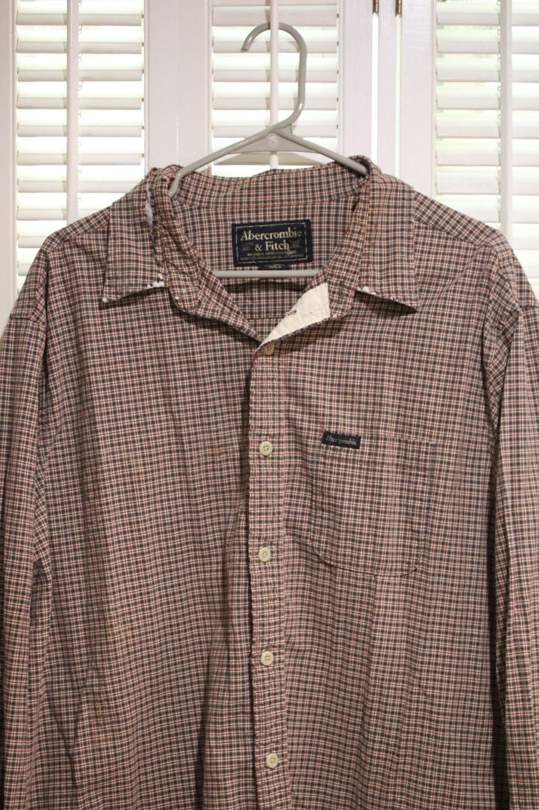Abercrombie & Fitch Vintage Abercrombie & Fitch red plaid button down Size US XL / EU 56 / 4 - 2 Thumbnail