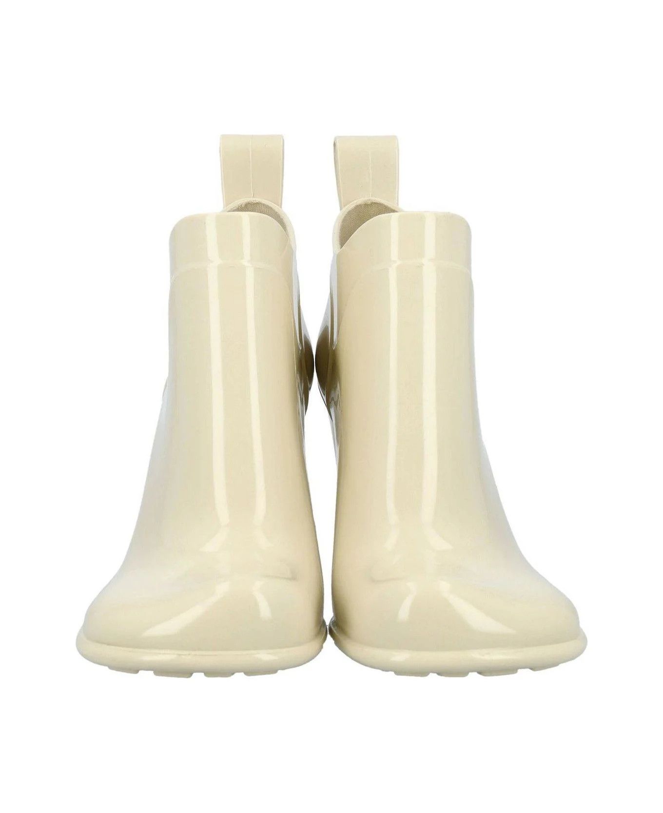 Bottega Veneta o1y0725 Rubber Ankle Boots in Ivory Size US 5 / IT 35 - 3 Thumbnail