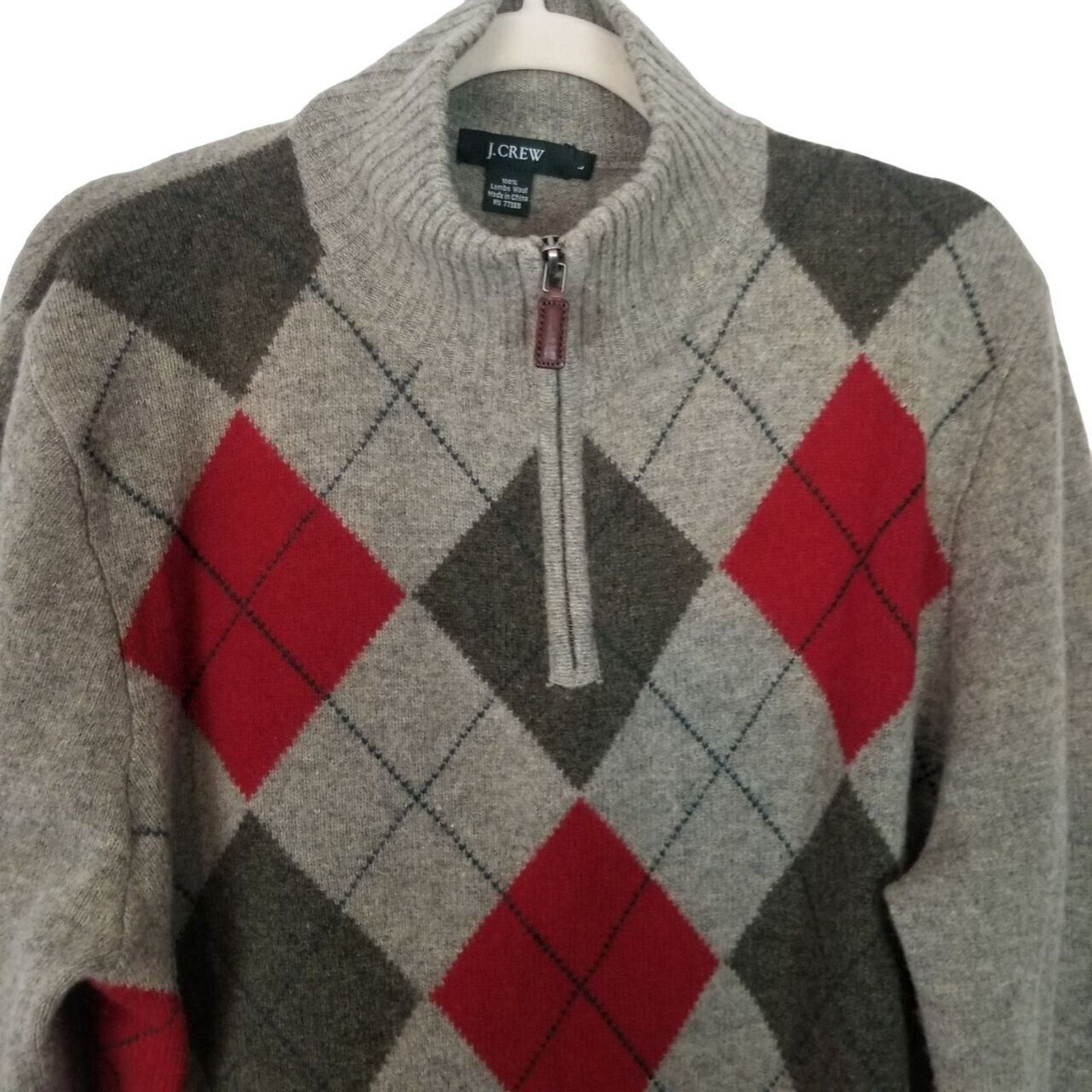 J.Crew J. Crew Lambswool Argyle Grandpa Sweater Dad Teachercore Size US L / EU 52-54 / 3 - 2 Thumbnail