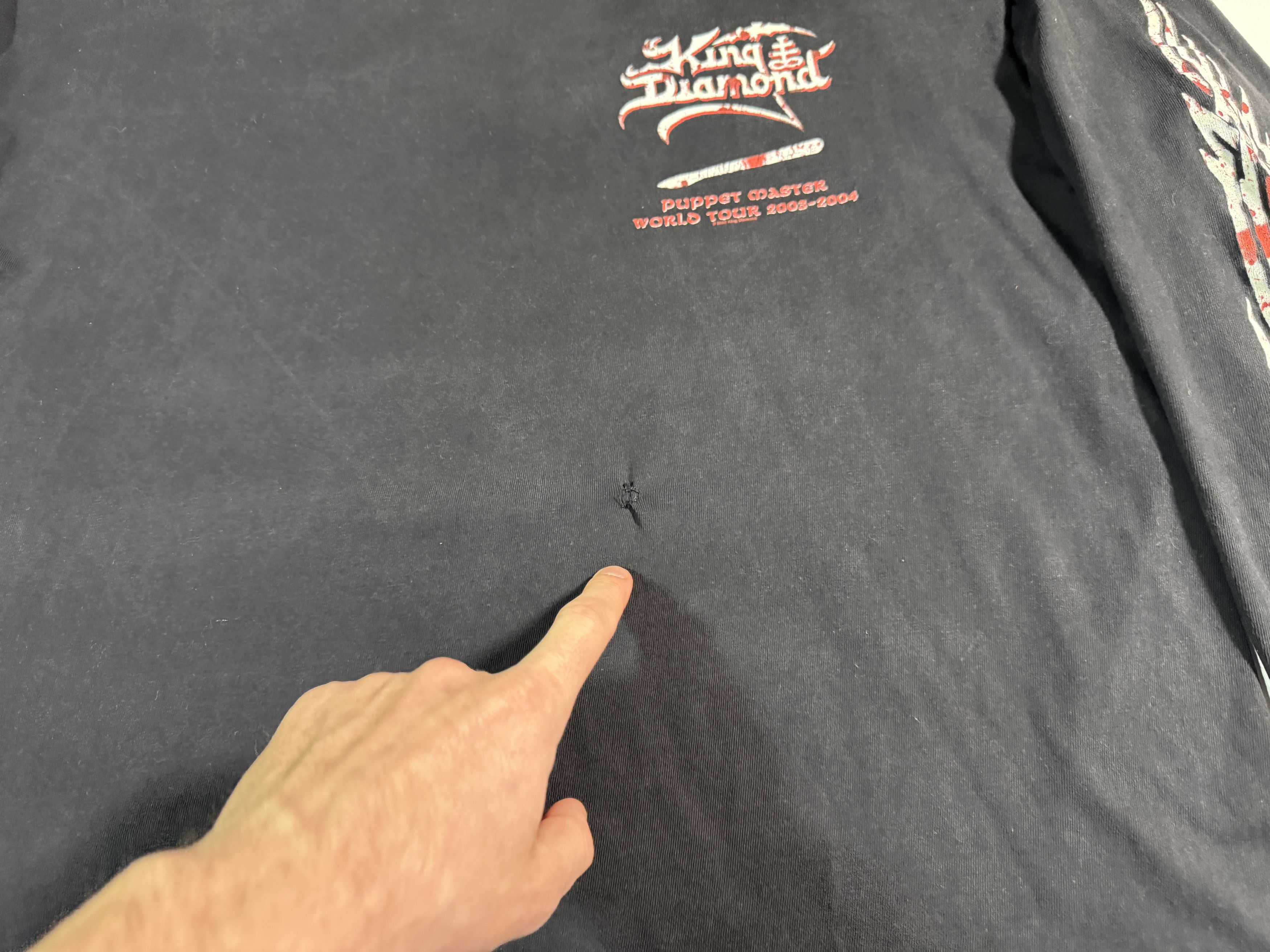 Band Tees Vintage 2004 King Diamond Puppet Master Tour Long Sleeve Size US L / EU 52-54 / 3 - 6 Thumbnail