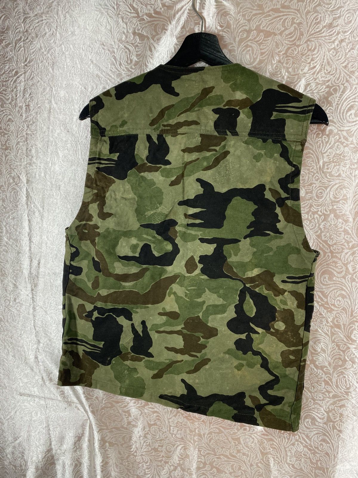 Vintage RUCK DAM Camouflage Utility Vest Multi Pocket Military Style Size US L / EU 52-54 / 3 - 10 Thumbnail