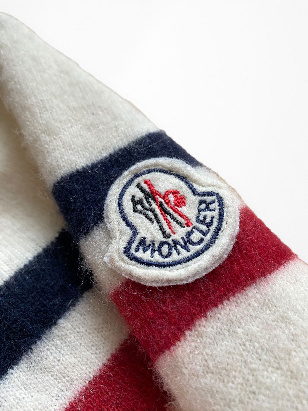 Moncler Moncler Lana Wool Crew Stripe Sweater Size US XL / EU 56 / 4 - 5 Thumbnail
