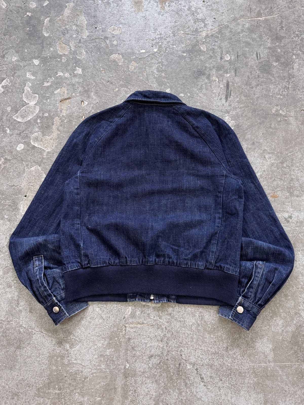 Vintage y2k Denim Bomber Jacket Size M / US 6-8 / IT 42-44 - 9 Thumbnail