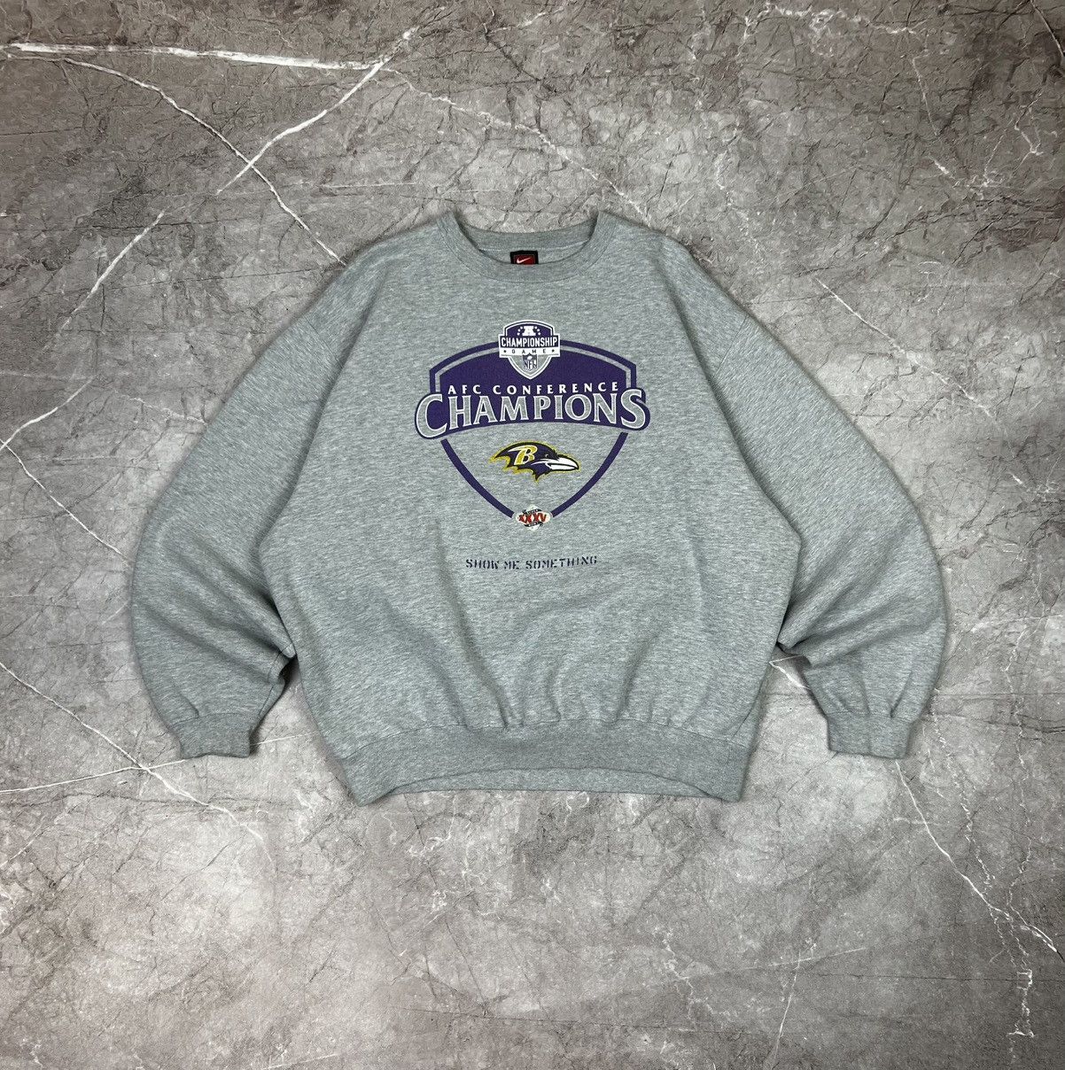 Nike Vintage Y2K Nike Baltimore Ravens Super Bowl XXXV Sweatshirt Size US XL / EU 56 / 4 - 1 Thumbnail