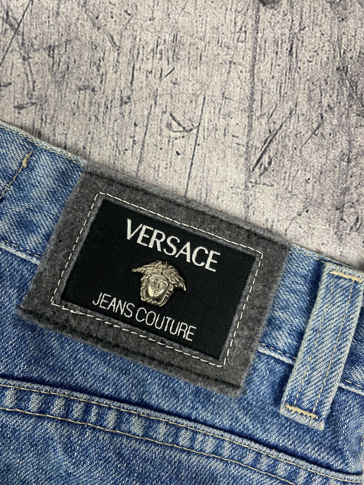 Versace Jeans Couture Vintage 90s Versace Jeans Couture Washed Luxury Denim Jeans Size US 30 / EU 46 - 5 Thumbnail