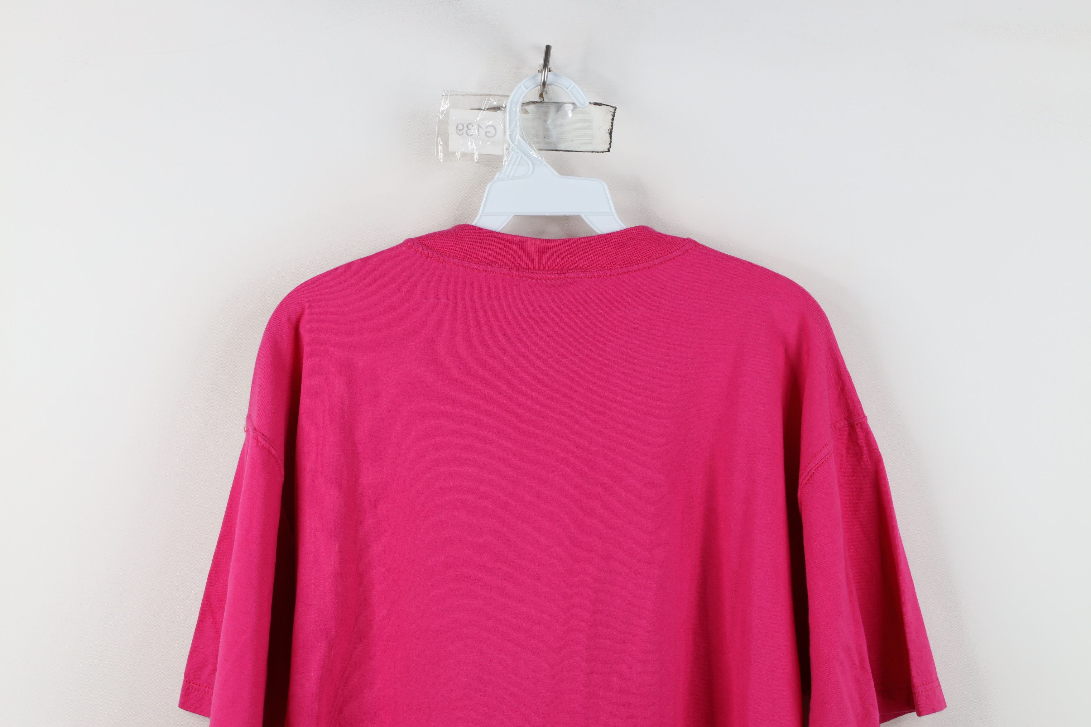 Russell Athletic Vintage 90s Russell Athletic Blank Cotton T-Shirt Pink USA Size US XL / EU 56 / 4 - 14 Thumbnail