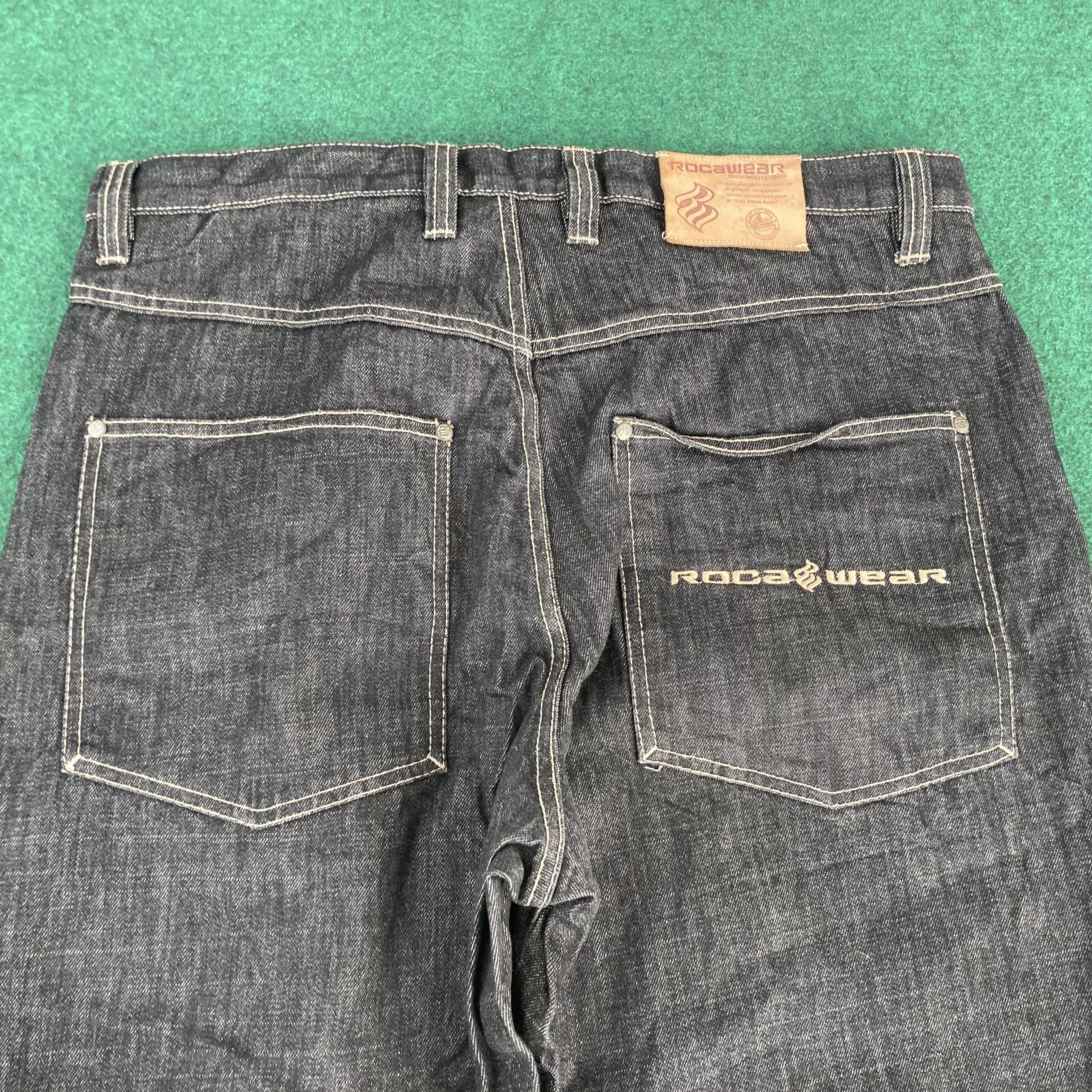 Rocawear × Vintage Vtg RocaWear Baggy Jeans Swag Sz 37 Denim Size US 37 - 15 Thumbnail