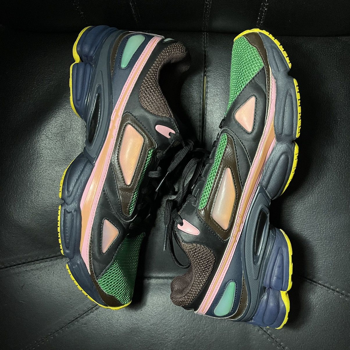 Adidas × Raf Simons Adidas raf simons ozweego 1 green brown Size US 11.5 / EU 44-45 - 4 Thumbnail