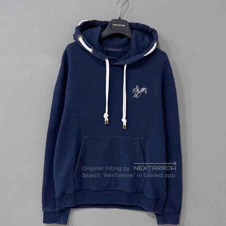 Louis Vuitton Louis Vuitton SS24 Dark Blue Letter Embroidered Drawstring Size US M / EU 48-50 / 2 - 1 Thumbnail