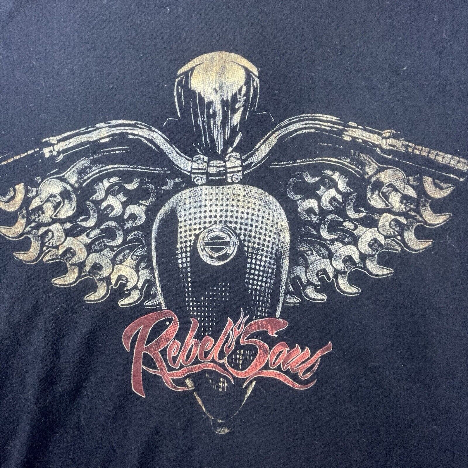 Harley Davidson Harley Davidson Shirt XL Black Rebel Soul Kid Rock Wings Size US XL / EU 56 / 4 - 2 Thumbnail