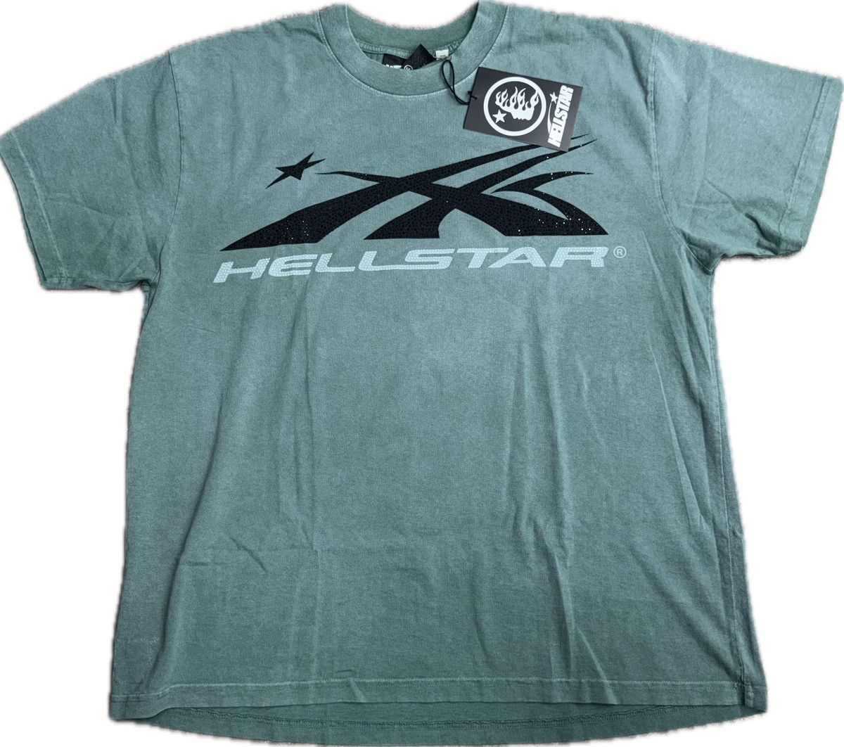 HELLSTAR Hellstar Sports Logo Rhinestone T-shirt Size US XL / EU 56 / 4 - 1 Thumbnail