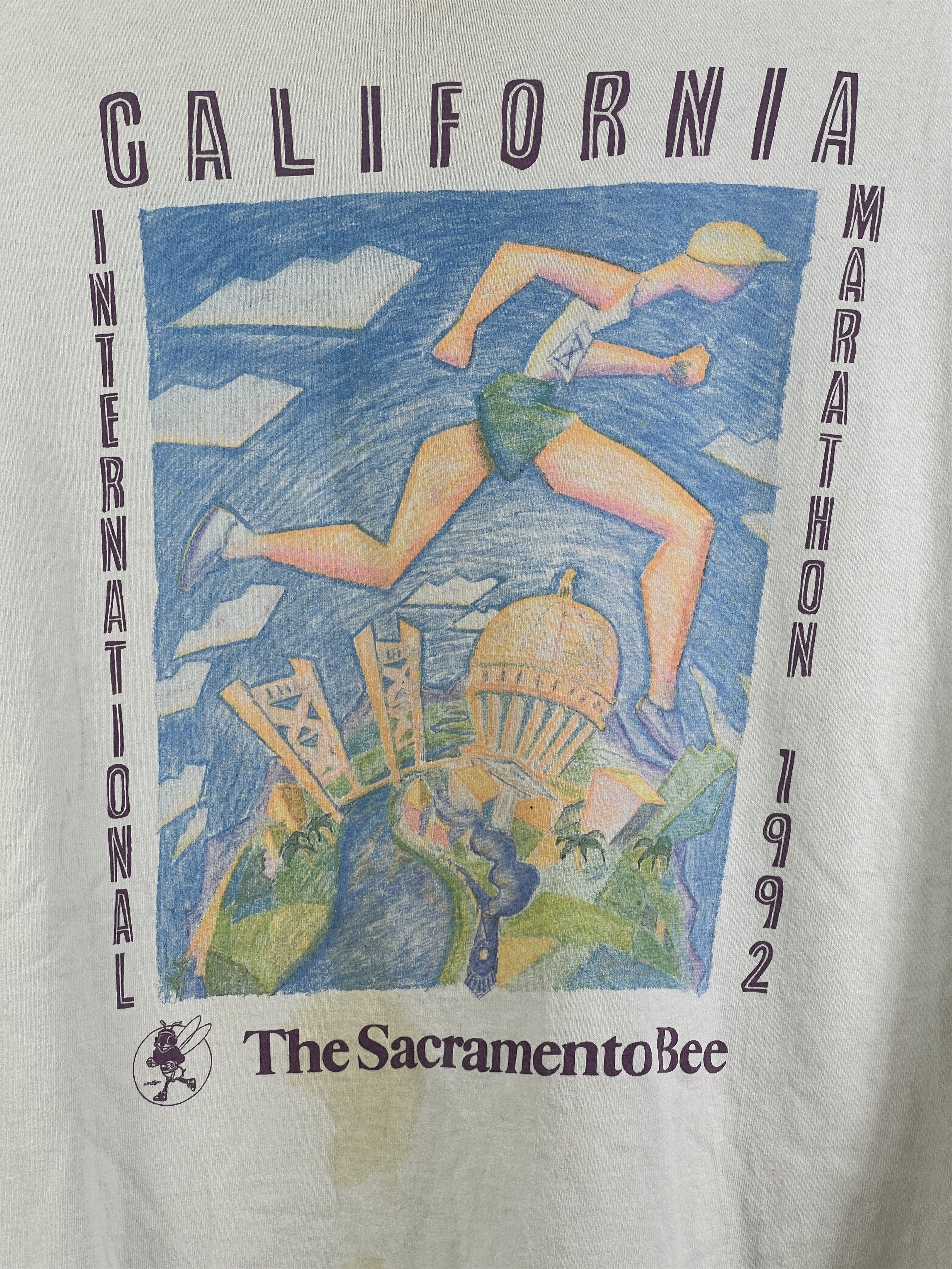 Vintage No.4788 Vtg 90s Inter California Marathon Graphic L/S T (L) Size US L / EU 52-54 / 3 - 2 Thumbnail