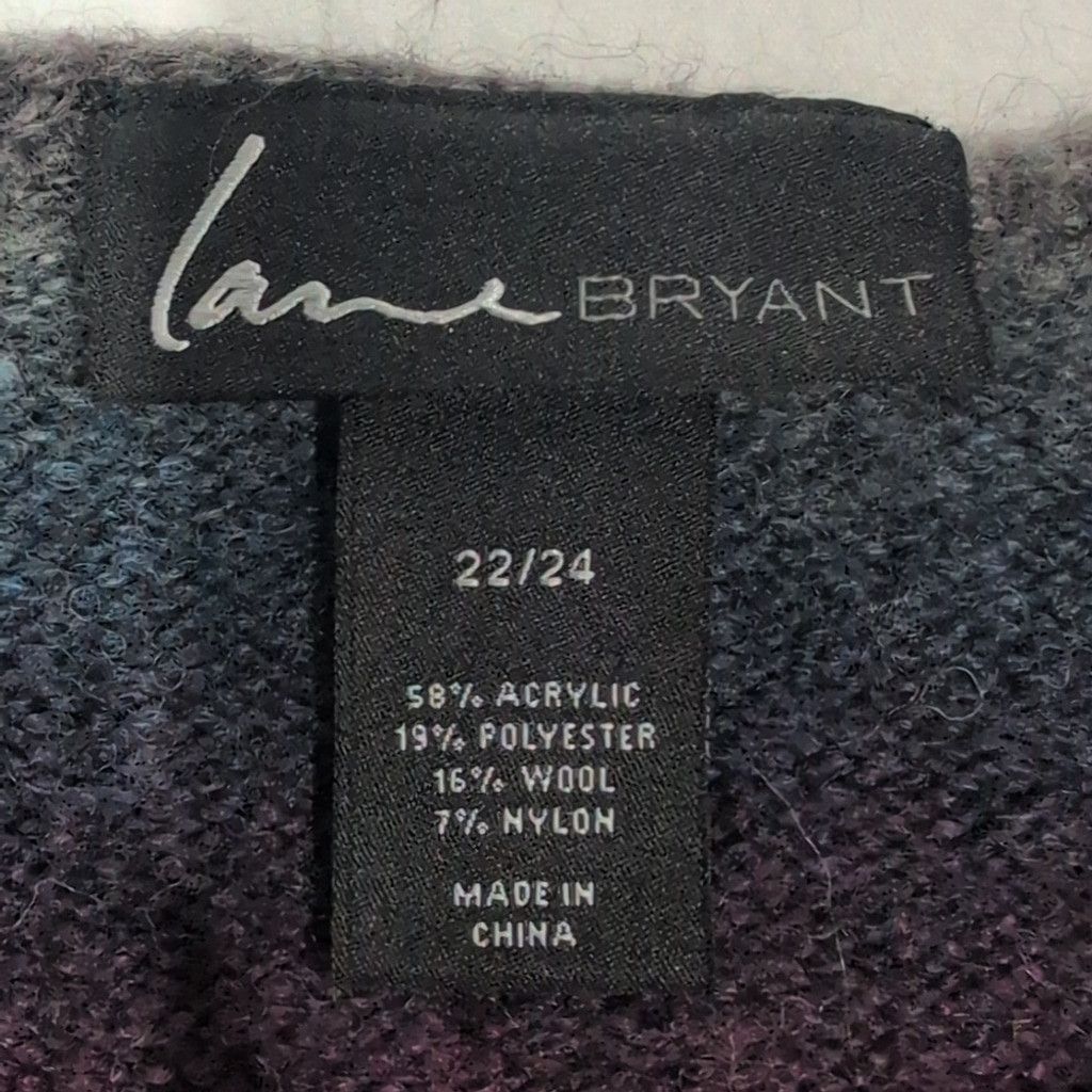 NBDN Nobrandedon Lane Bryant Striped Women's Sweater size Large Size L / US 10 / IT 46 - 3 Thumbnail
