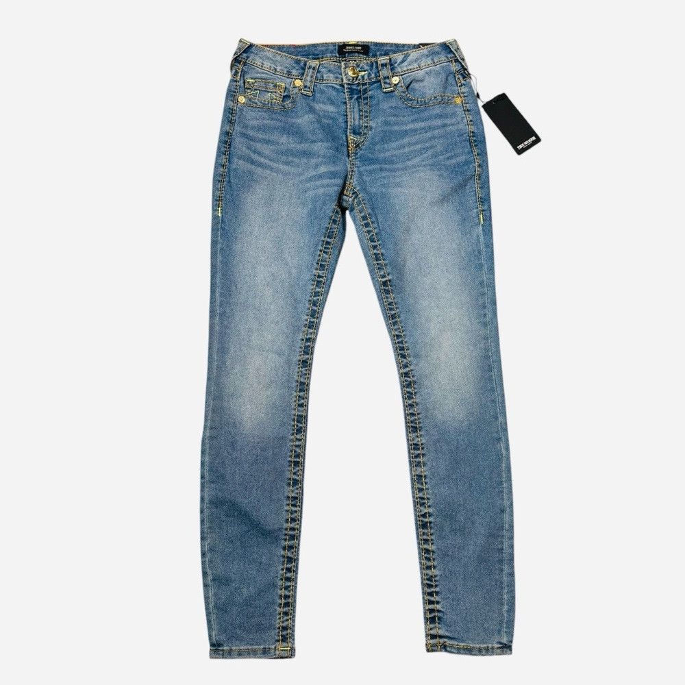 True Religion NWT New $199 True Religion JENNIE MID RISE BIG T CURVY SKIN Size 27" / US 4 / IT 40 - 2 Thumbnail