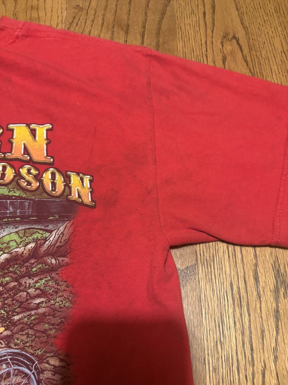 Harley Davidson 2004 Red Harley Davidson Tee M Size US M / EU 48-50 / 2 - 8 Thumbnail