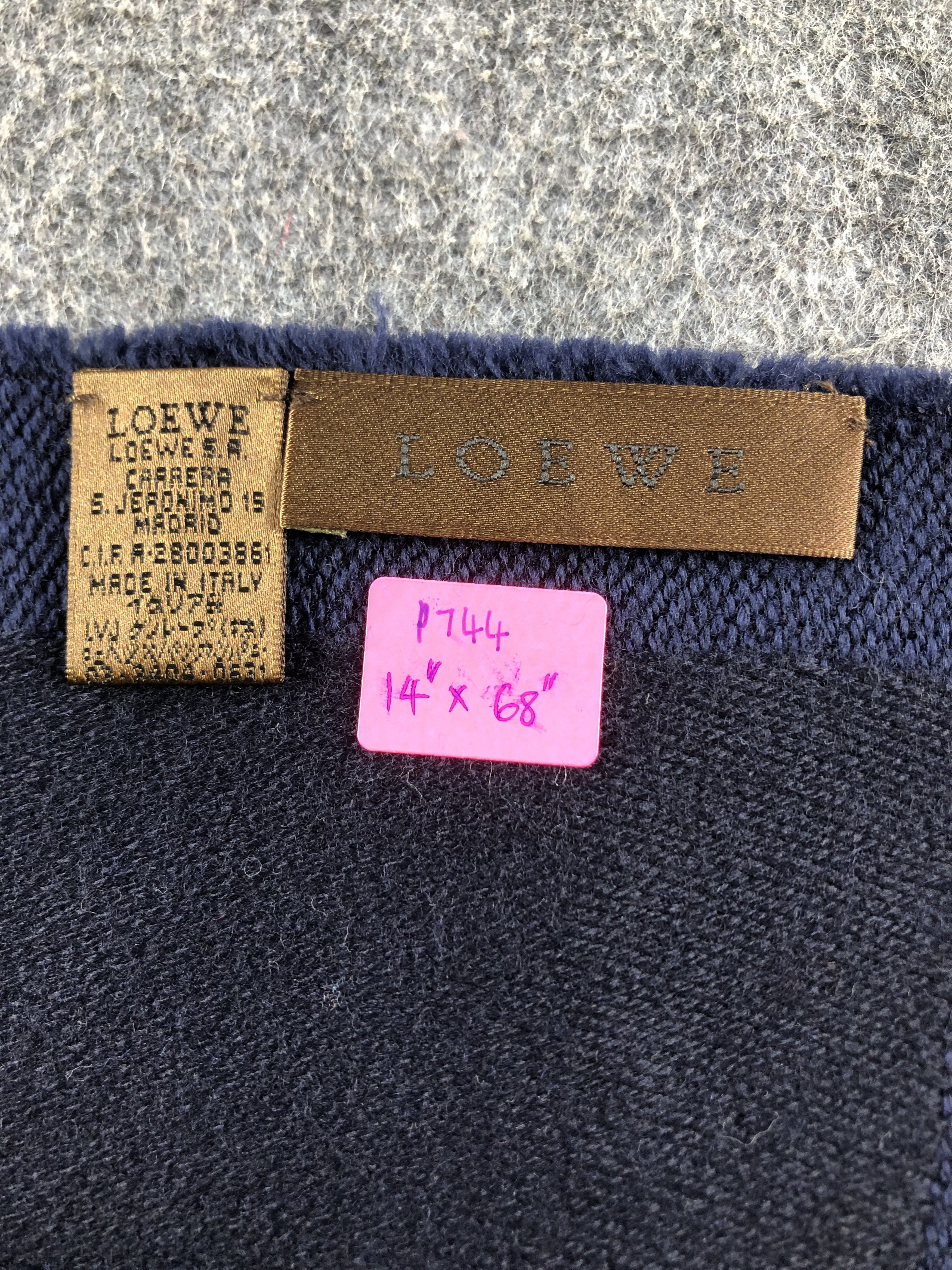 Loewe Loewe Wool Scarf / Muffler / Neckwear P744 Size ONE SIZE - 3 Thumbnail