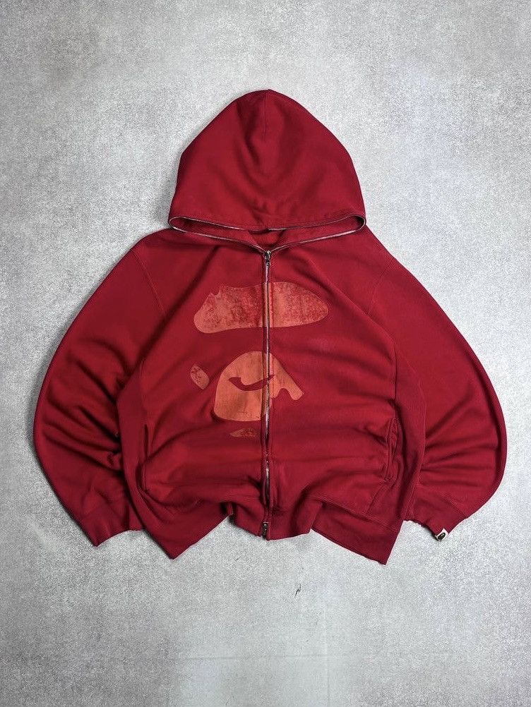 Vintage BAPE A Bathing Ape Nigo Era Full Zip Hoodie L