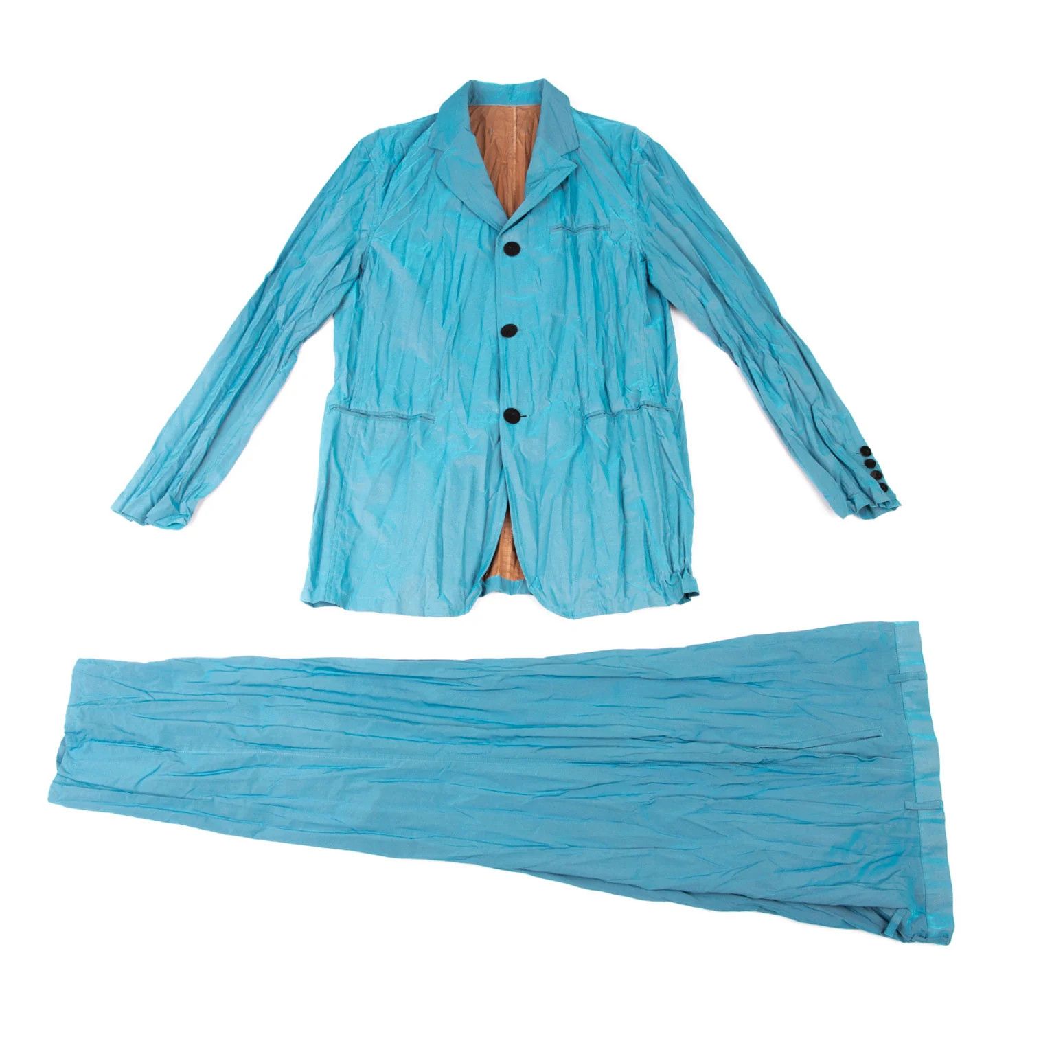 Jean Paul Gaultier Cotton-Poly Casual Pants in Light Blue, Size 48 Size US 32 / EU 48 - 15 Thumbnail