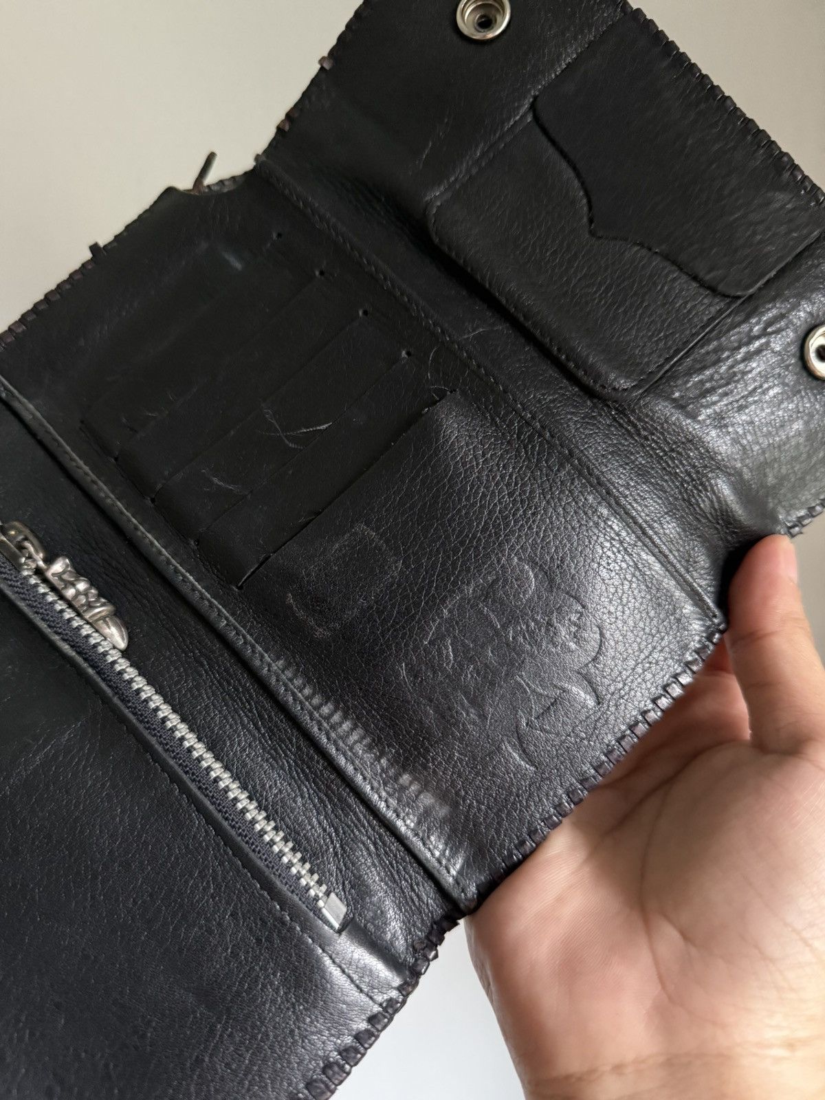 Handmade Godsize Shark Skin Leather with Stingray leather cross Size ONE SIZE - 6 Thumbnail