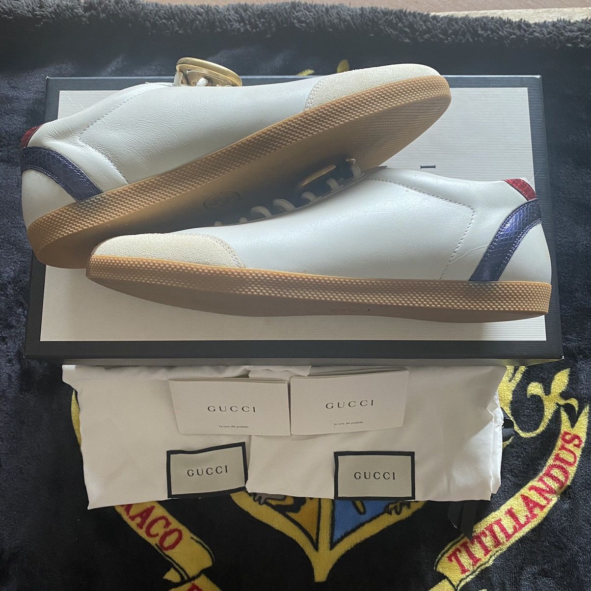 Gucci × Vintage GUCCI GG MARMONT LOW-CUT SNEAKERS Size US 9 / EU 42 - 3 Thumbnail