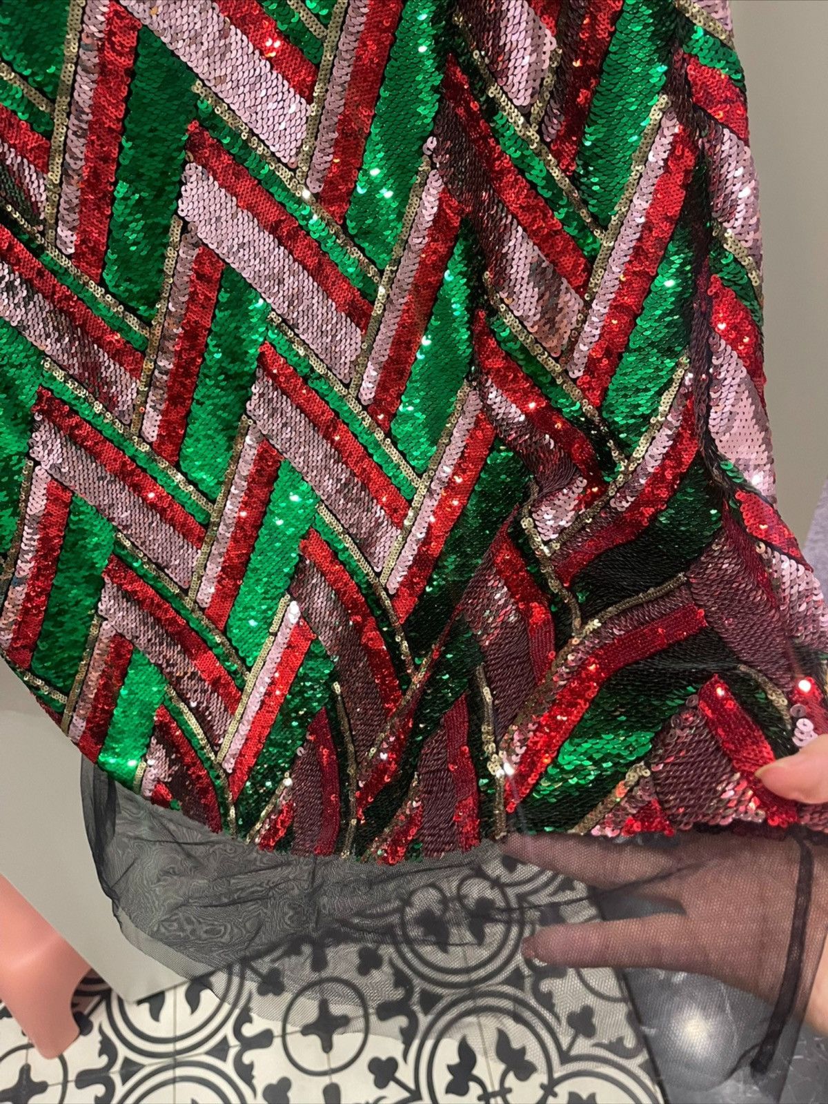 Gucci Gucci Runway Sequinned Tulle Midi Skirt Size 26" / US 2 / IT 38 - 8 Thumbnail