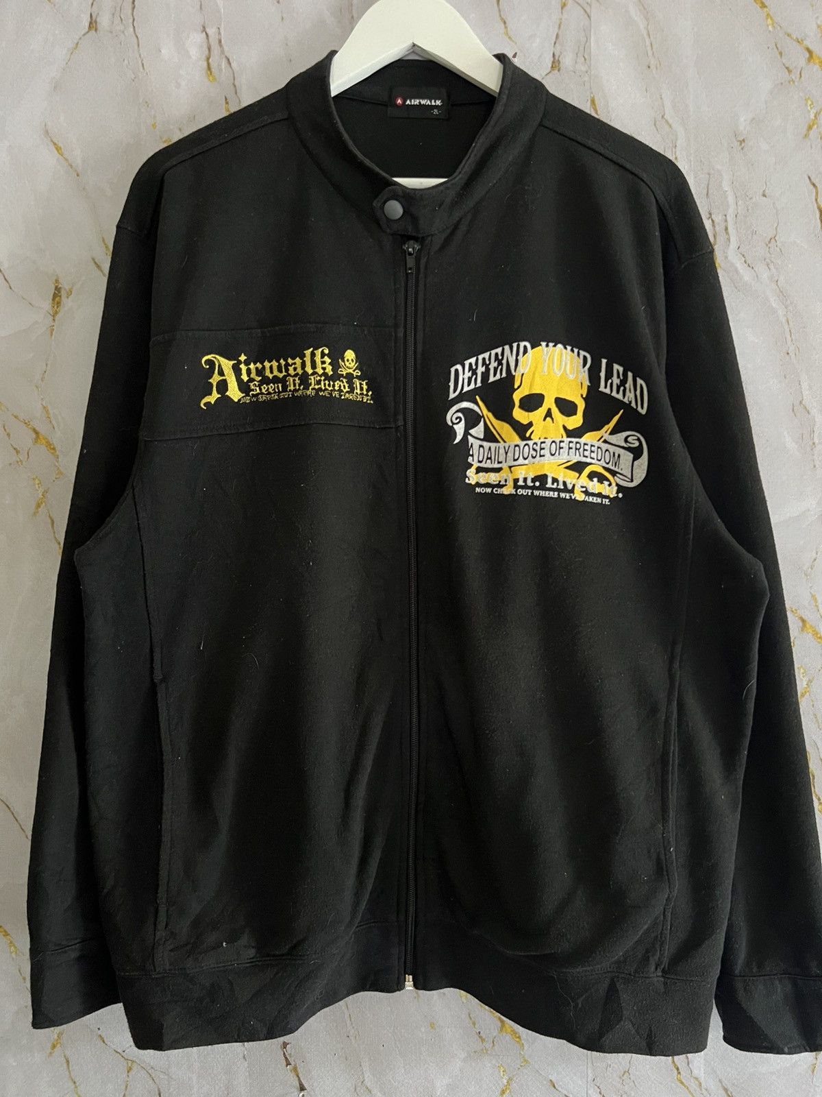 Airwalk 🔥 Airwalk Skull Graphic Sweatshirt Size US XXL / EU 58 / 5 - 1 Thumbnail