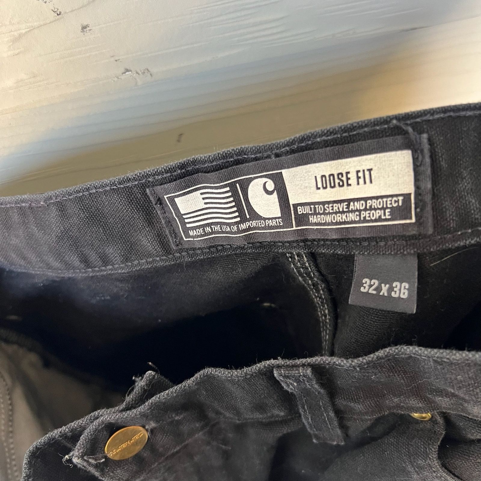 Carhartt × Vintage Carhartt black double knee work wear carpenter pants Size US 30 / EU 46 - 5 Thumbnail