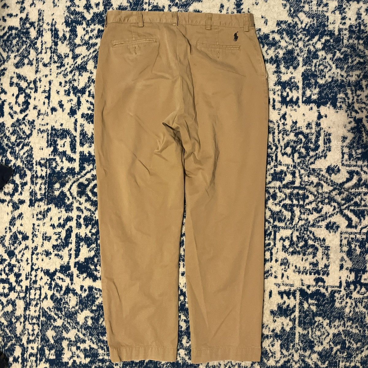 Polo Ralph Lauren Vintage Polo Ralph Lauren Classic Fit Chino PantsKhaki 35x30 Size US 35 - 2 Thumbnail