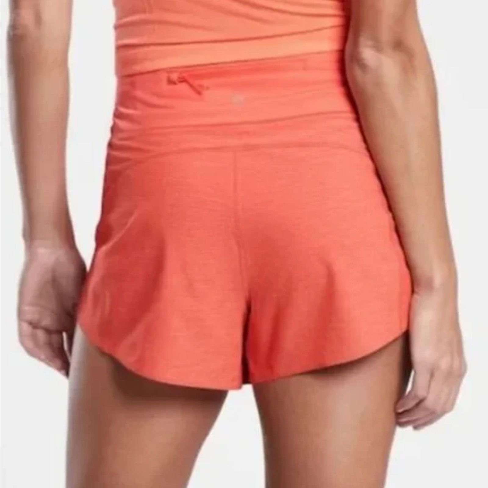 Athleta Athleta Run With It Textured 3.5" Short, Space Dye Orange 1X Size 36" / US 14 / IT 50 - 1 Thumbnail