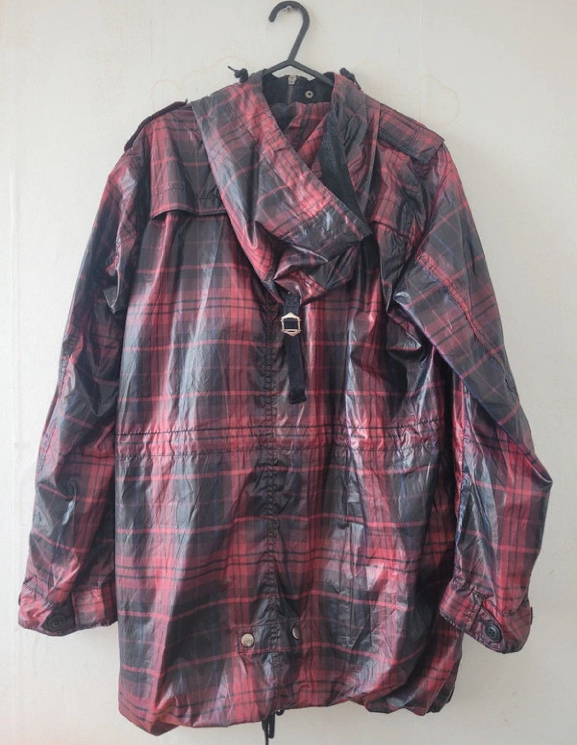Final Home Final Home Red Plaid/Tartan long hooded jacket parka style Size US S / EU 44-46 / 1 - 2 Thumbnail