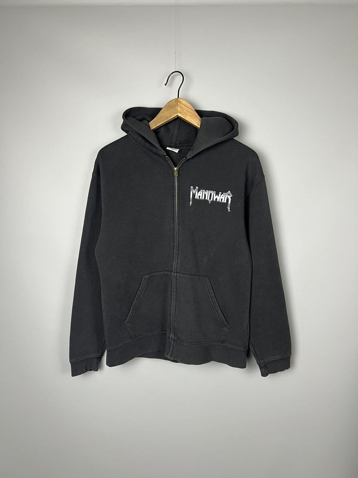 Band Tees Vintage MANOWAR Hoodie Band Tee Graphic Rock big logo Size US S / EU 44-46 / 1 - 6 Thumbnail