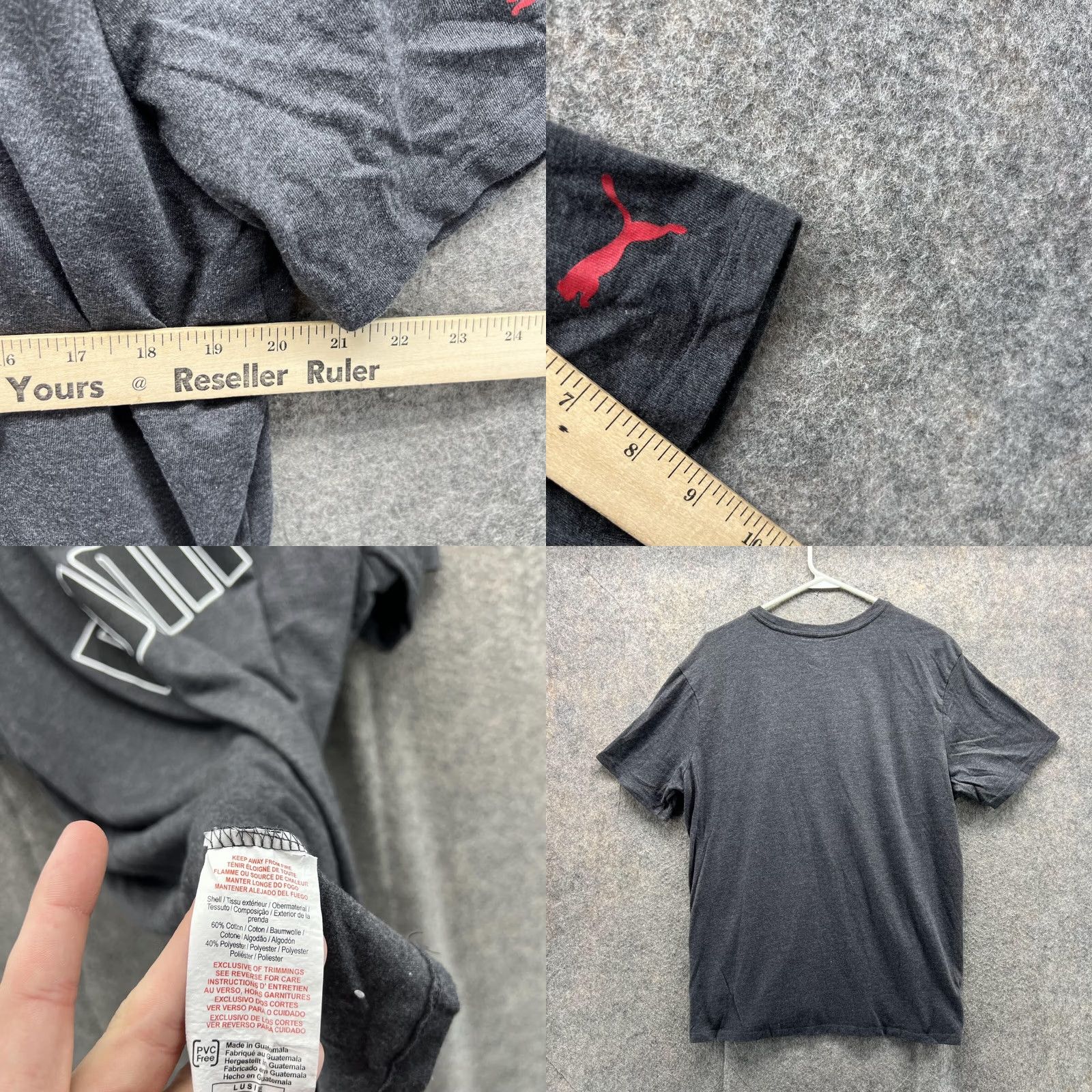 Puma Puma Shirt Men Large Adult Gray Casual Tee Outdoors Crewneck Cotton Logo Decade Outdoor All Seasons Size US L / EU 52-54 / 3 - 8 Thumbnail