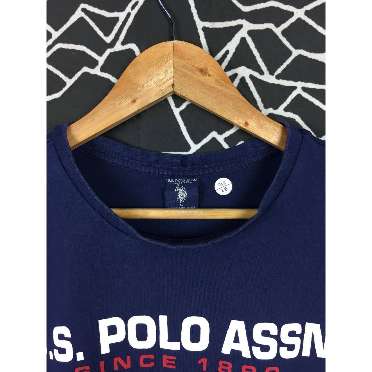 Polo Ralph Lauren × U.S. Polo Assn. × Vintage U.S Polo Assn. Since 1980 Spell Out Logo Tee Size US L / EU 52-54 / 3 - 4 Thumbnail
